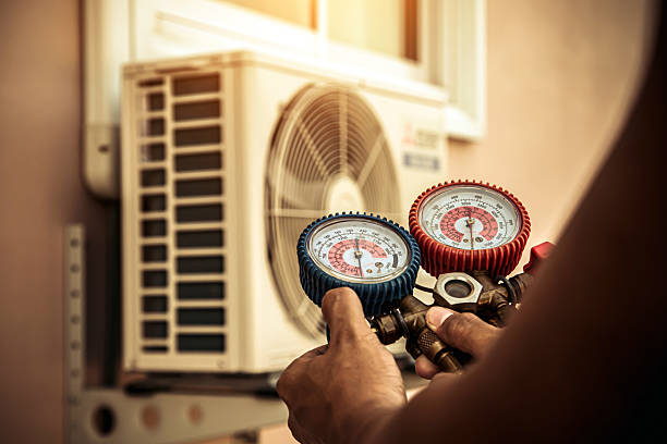Professional Hvac technician working in Haskell, OK